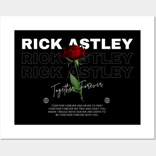 Rick Astley // Flower Posters and Art